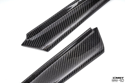 CMST Tuning Carbon Fiber Front Bumper Canards for Honda Civic 11th Gen Sedan