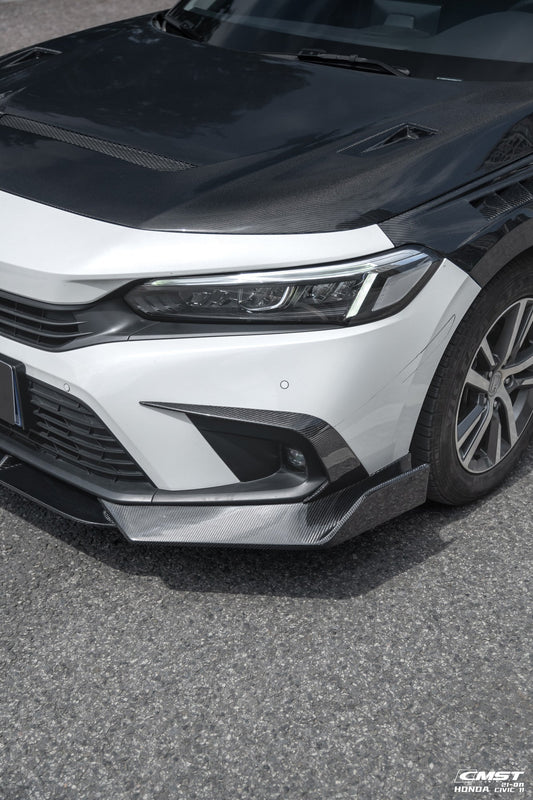 CMST Tuning Carbon Fiber Front Bumper Intake Vent Cover for Honda Civic 11th Gen Sedan