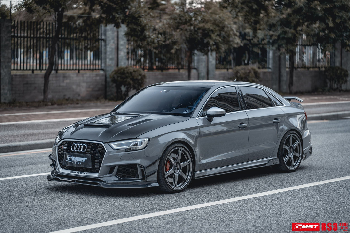 CMST Tuning Carbon Fiber Front Bumper Canards for Audi RS3 2018-2020