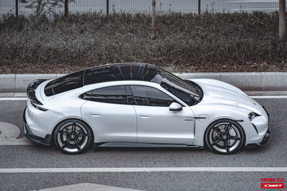 CMST Tuning Carbon Fiber Rear Diffuser & Canards for Porsche Taycan Base & 4S