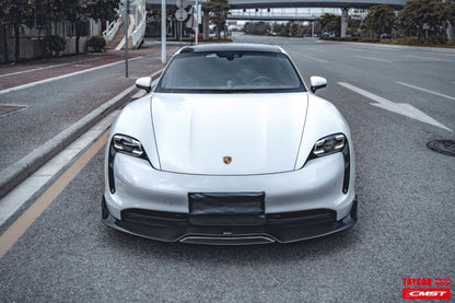 CMST Tuning Carbon Fiber Front Lip for Porsche Taycan Base & 4S