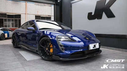 CMST Tuning Carbon Fiber Front Lip for Porsche Taycan Base & 4S