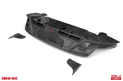 CMST Tuning Carbon Fiber Rear Diffuser & Canards for Porsche Taycan Base & 4S