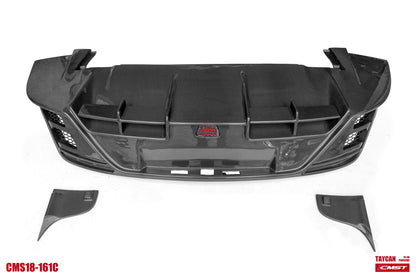 CMST Tuning Carbon Fiber Rear Diffuser & Canards for Porsche Taycan Base & 4S