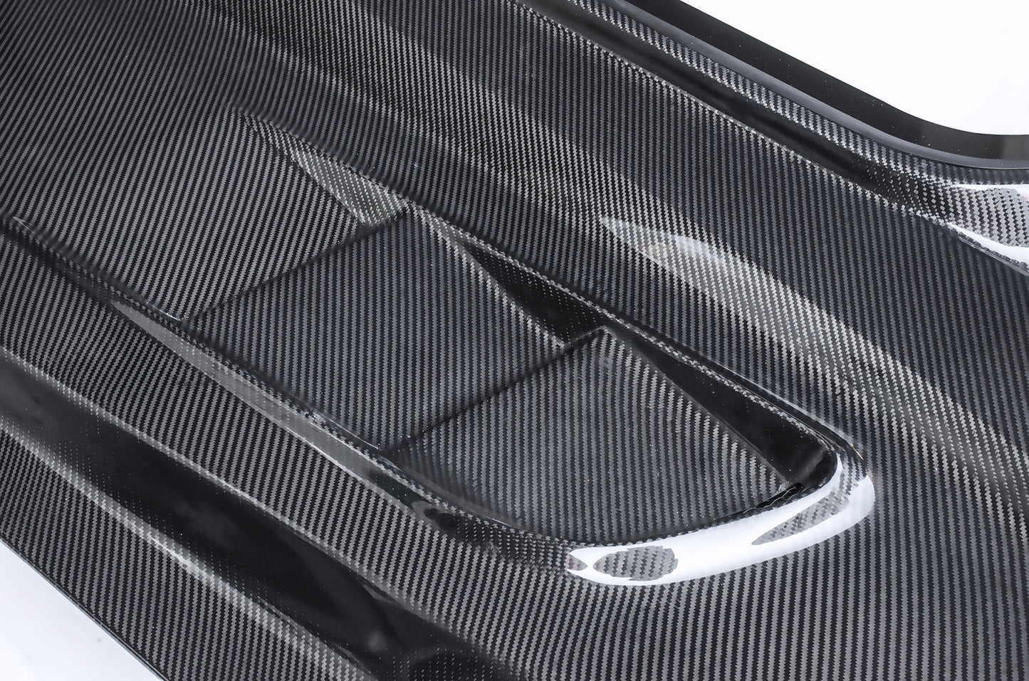CMST Tuning Carbon Fiber Glass Transparent Hood Stage 2 ( Raised 2 inches ) for Ford Mustang S550.1 2015- 2017