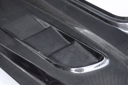 CMST Tuning Carbon Fiber Glass Transparent Hood Stage 2 ( Raised 2 inches ) for Ford Mustang S550.1 2015- 2017