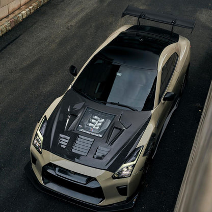 CMST Tuning Carbon Fiber Glass Transparent Hood Ver.2 For Nissan GTR GT-R R35 2017-2022