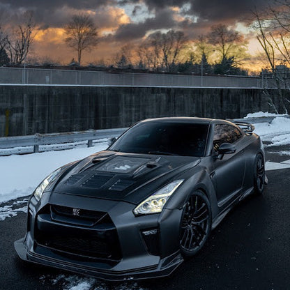 CMST Tuning Carbon Fiber Glass Transparent Hood Ver.2 For Nissan GTR GT-R R35 2017-2022