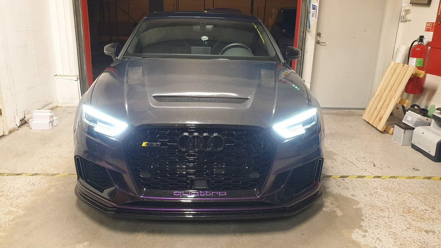 CMST Tuning Carbon Fiber Hood Bonnet Ver.2 for Audi RS3 A3 A3 S Line 2014-2020 Sedan