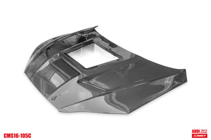 CMST Tuning Carbon Fiber Hood Bonnet Glass Transparent Clearview for Audi RS5 S5 A5 B9 B9.5 2017-ON
