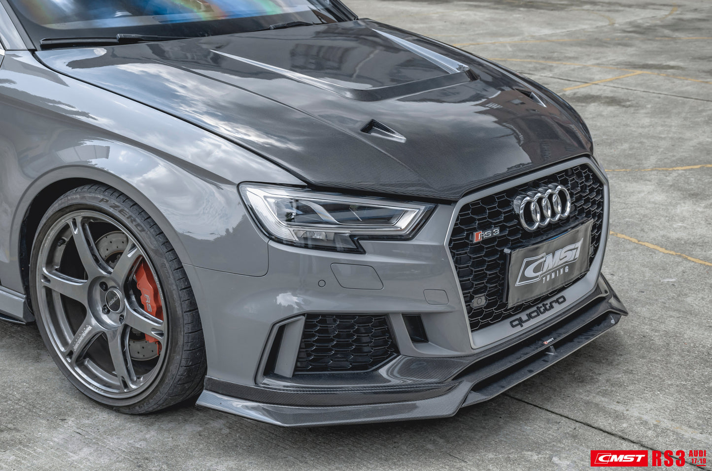 CMST Tuning Carbon Fiber Hood Bonnet Ver.4 for Audi RS3 2018-2020 & 2014-2020 A3 & A3 S Line & S3
