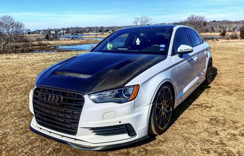 CMST Tuning Carbon Fiber Hood Bonnet Ver.2 for Audi RS3 A3 A3 S Line 2014-2020 Sedan