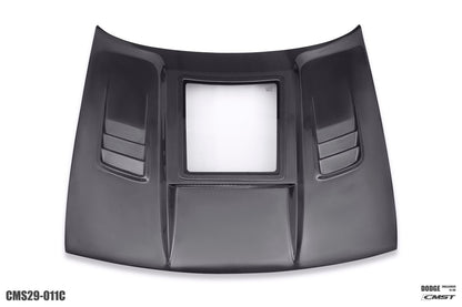 CMST Tuning Carbon Fiber Glass Clearview Hood Bonnet for Dodge Challenger 2008-ON