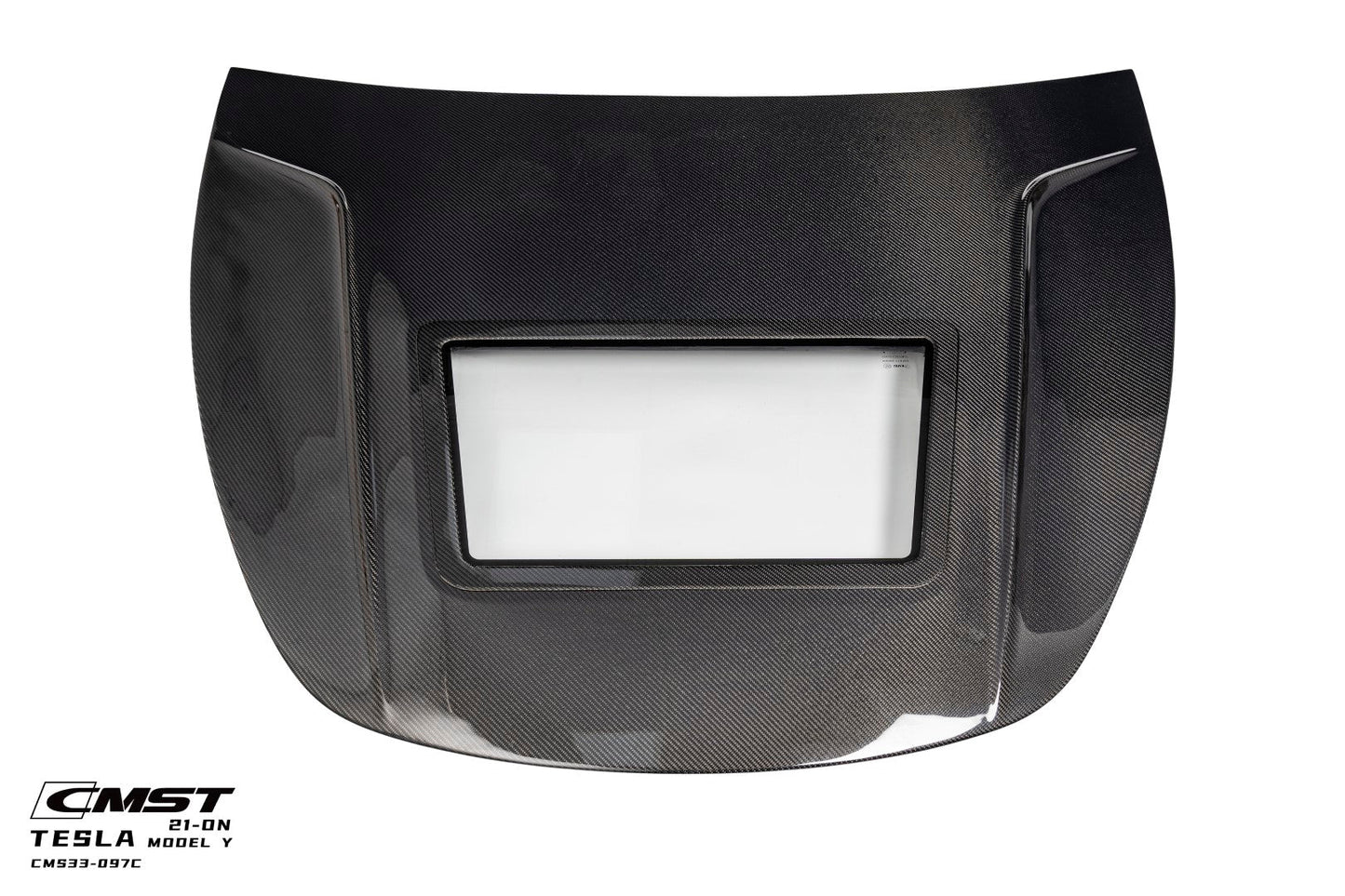 CMST Tuning Carbon Fiber Hood Clearview Glass Transparent for Tesla Model Y
