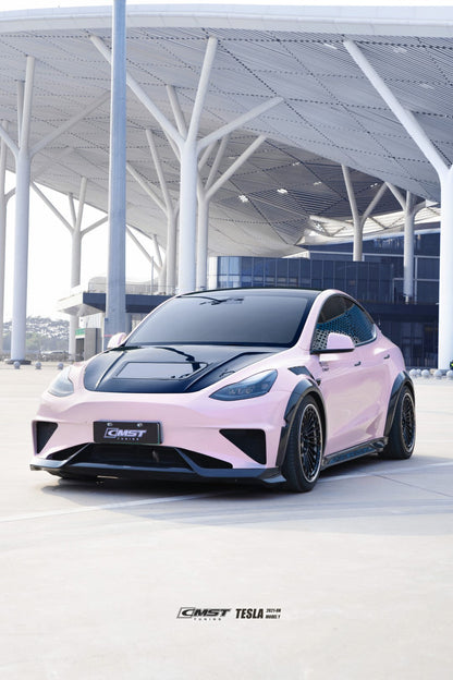 CMST Tuning Carbon Fiber Hood Clearview Glass Transparent for Tesla Model Y