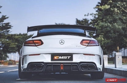 CMST Tuning Carbon Fiber GTR Style Rear Spoiler wing for Mercedes-Benz C Coupe W205 C300 C43 C63 C63S AMG 2015-ON