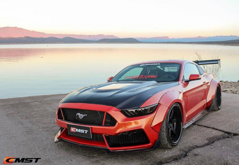CMST Tuning Carbon Fiber Glass Transparent Hood for Ford Mustang S550.1 2015- 2017