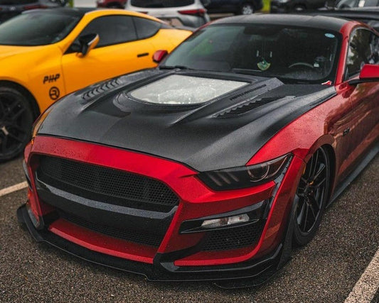 CMST Tuning Carbon Fiber Glass Transparent Hood for Ford Mustang S550.1 2015- 2017