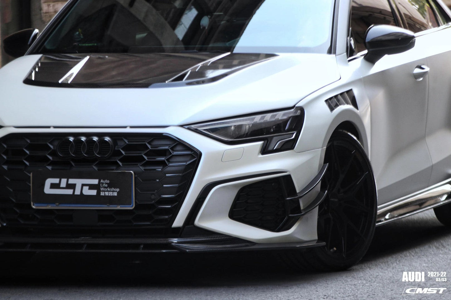 CMST Tuning Carbon Fiber Front Lip Splitter for Audi S3 A3 8Y 2021-ON