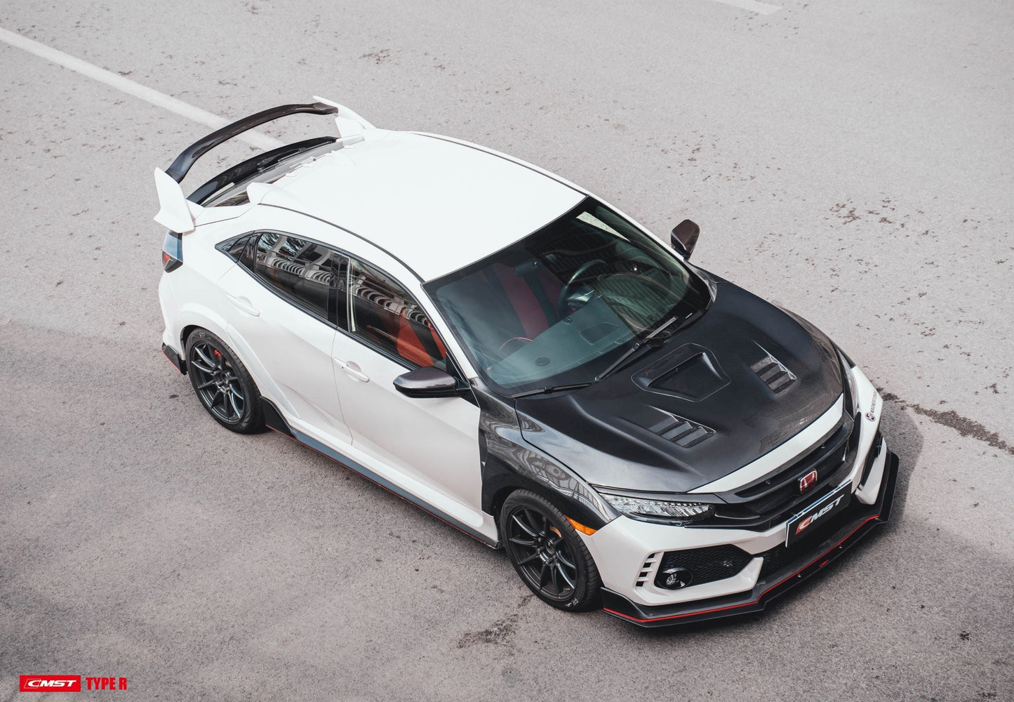 CMST Tuning Carbon Fiber CM-Style Hood Bonnet for Honda FK8 Civic Type-R (2017-ON)