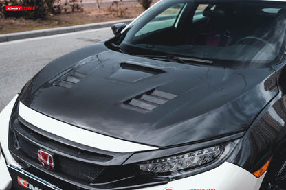 CMST Tuning Carbon Fiber CM-Style Hood Bonnet for Honda FK8 Civic Type-R (2017-ON)