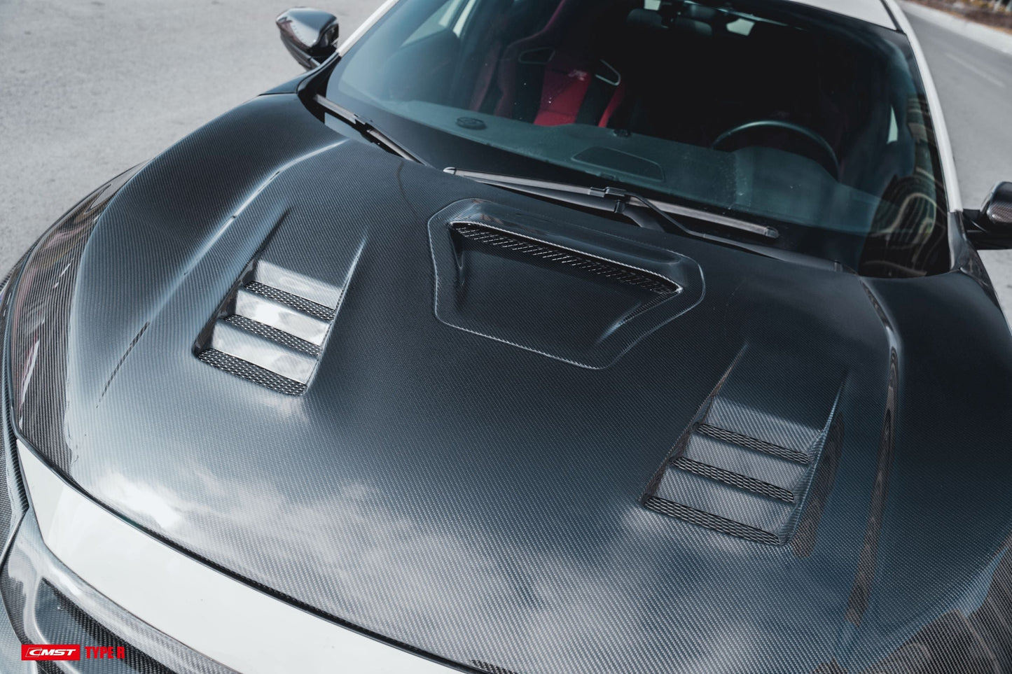 CMST Tuning Carbon Fiber CM-Style Hood Bonnet for Honda FK8 Civic Type-R (2017-ON)