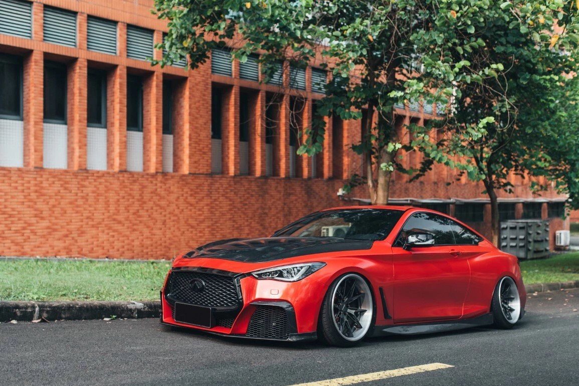 CMST Tuning Carbon Fiber Hood Bonnet for Infiniti Q60 Project Black S Concept 2017-2022