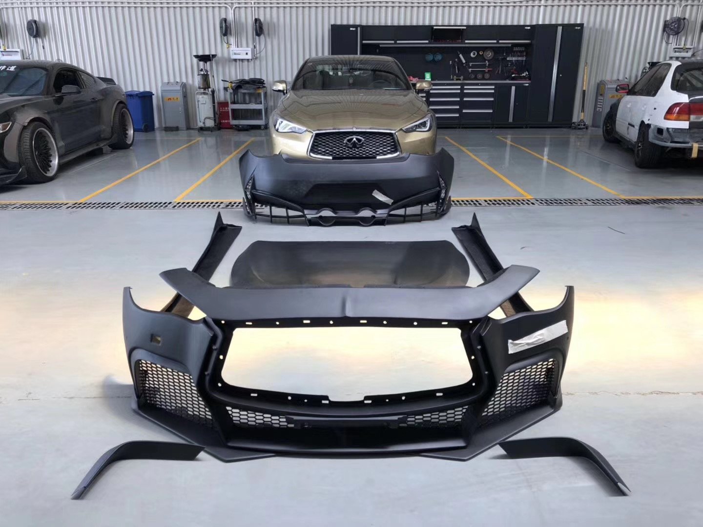 CMST Tuning Carbon Fiber Full Body Kit for Infiniti Q60 to Project Black S concept 2017-2022