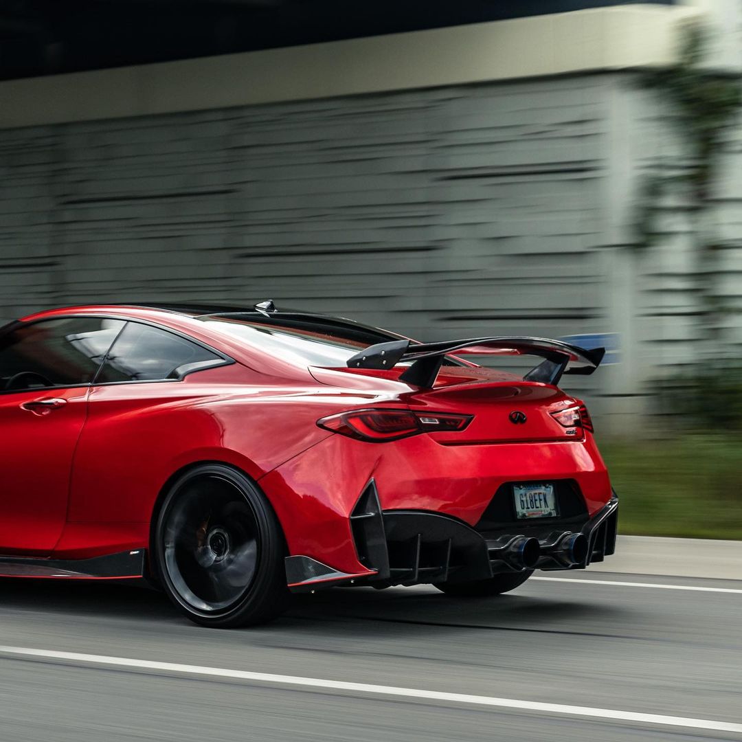 CMST Tuning Carbon Fiber Rear Bumper & Diffuser for Infiniti Q60 to Project Black S concept 2017-2022