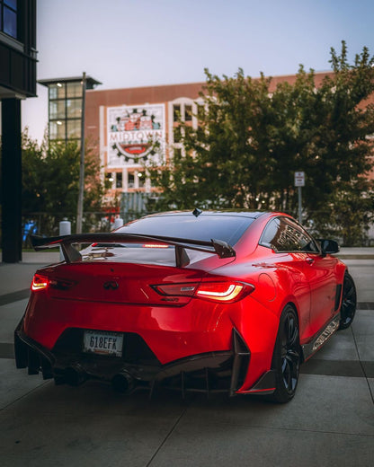 CMST Tuning Carbon Fiber Rear Bumper & Diffuser for Infiniti Q60 to Project Black S concept 2017-2022