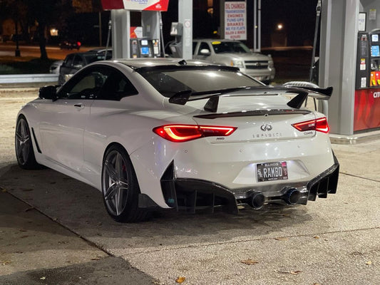 CMST Tuning Carbon Fiber Rear Bumper & Diffuser for Infiniti Q60 to Project Black S concept 2017-2022