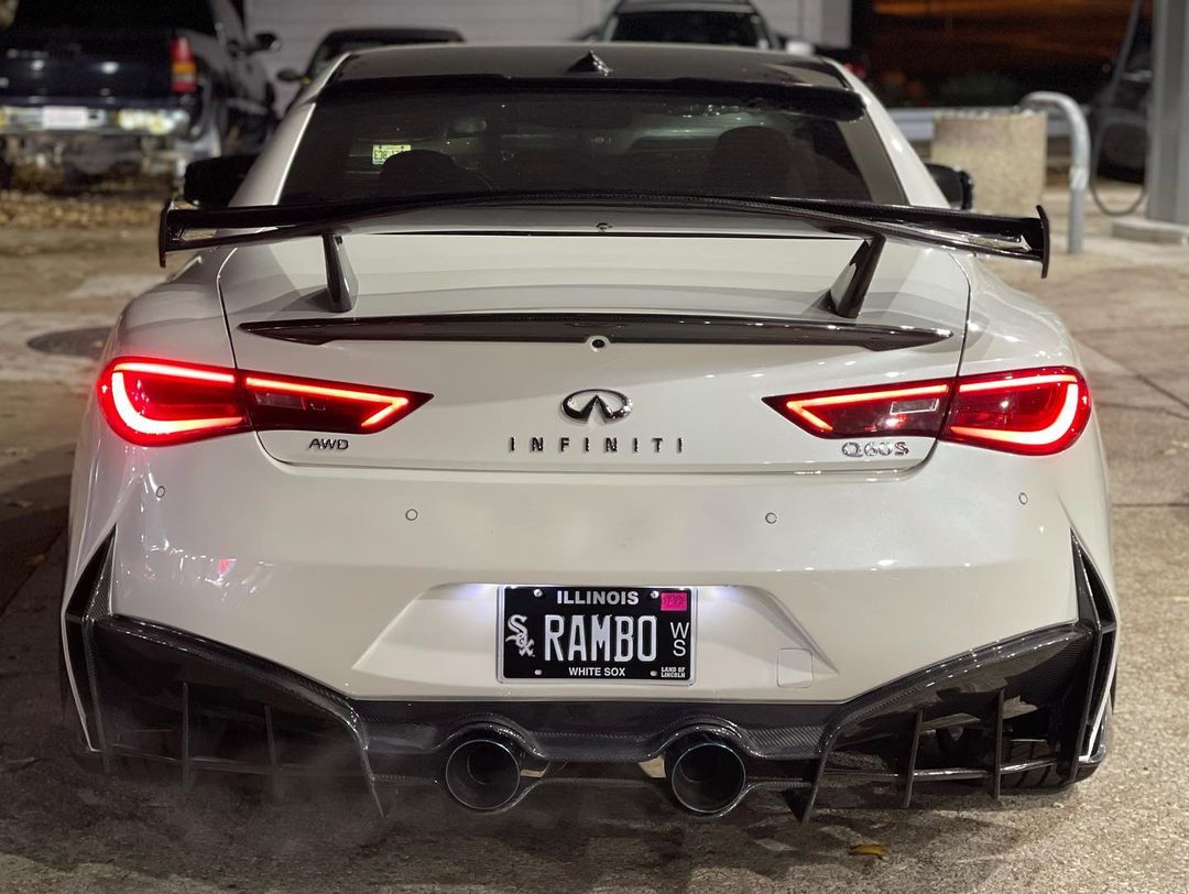 CMST Tuning Carbon Fiber Rear Bumper & Diffuser for Infiniti Q60 to Project Black S concept 2017-2022