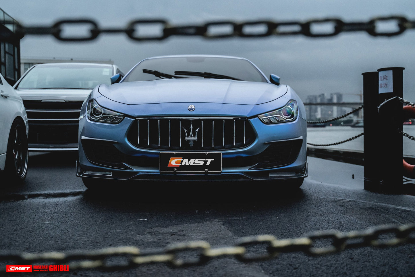 CMST Tuning Carbon Fiber Front Lip for Maserati Ghibli 2018-ON