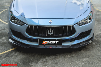 CMST Tuning Carbon Fiber Front Lip for Maserati Ghibli 2018-ON