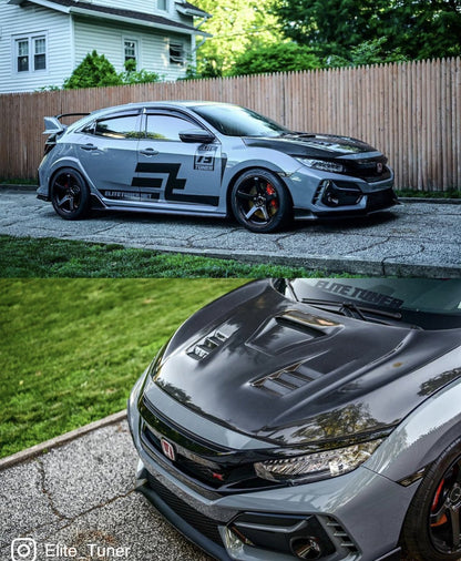 CMST Tuning Carbon Fiber CM-Style Hood Bonnet for Honda FK8 Civic Type-R (2017-ON)