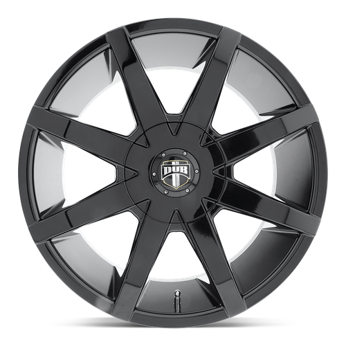 Set of 4: DUB S110 Push Wheel, 20x8.5 +35 Offset 5x114.3/5x120, Gloss Black - S110208552+35