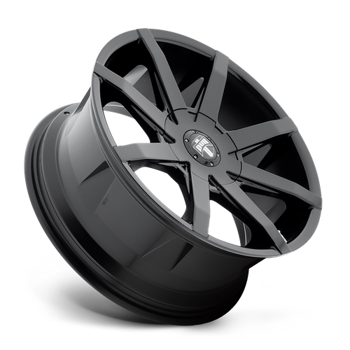 Set of 4: DUB S110 Push Wheel, 22x9.5 +15 Offset 5x115/5x120.65, Gloss Black - S110229506+15