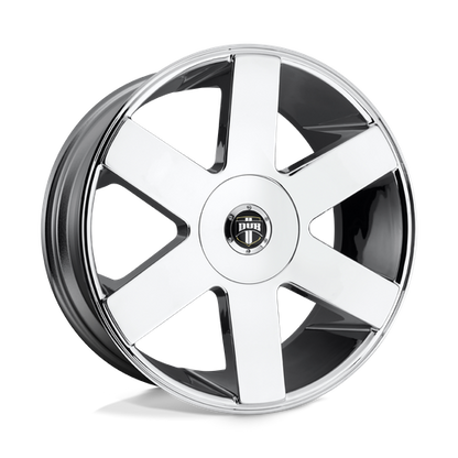 Set of 4: DUB S115 Baller Wheel, 22x9.5 +19 Offset 6x139.7, Chrome Plated - S115229584+19