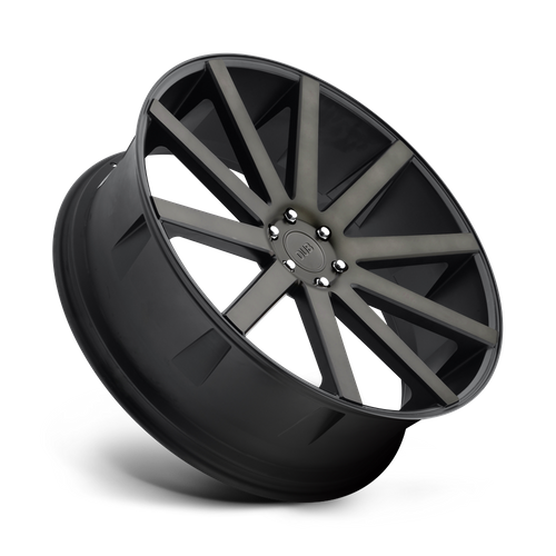 DUB S121 Shot Calla Wheel, 22x10.5 +35 Offset 5x127, Matte Black Double Dark Tint - S121220575+35