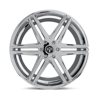 DUB S122 Skillz Wheel, 22x9.5 +30 Offset 6x139.7, Chrome Plated - S122229577+30