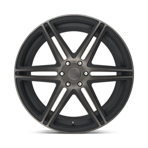 Set of 4: DUB S123 Skillz Wheel, 22x9.5 +30 Offset 6x139.7, Matte Black Double Dark Tint - S123229577+30