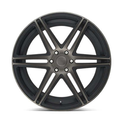 Set of 4: DUB S123 Skillz Wheel, 22x9.5 +30 Offset 6x139.7, Matte Black Double Dark Tint - S123229577+30