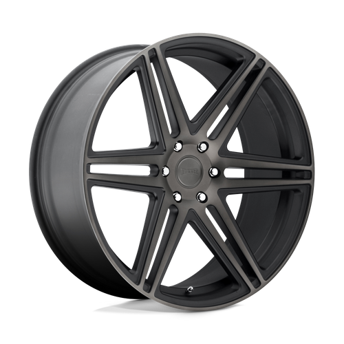 Set of 4: DUB S123 Skillz Wheel, 22x9.5 +30 Offset 6x139.7, Matte Black Double Dark Tint - S123229577+30