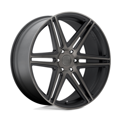 Set of 4: DUB S123 Skillz Wheel, 22x9.5 +30 Offset 6x139.7, Matte Black Double Dark Tint - S123229577+30