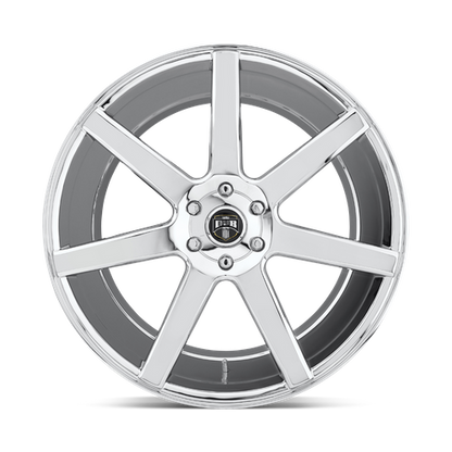 Set of 4: DUB S126 Future Wheel, 22x9.5 +19 Offset 6x139.7, Chrome Plated - S126229584+19
