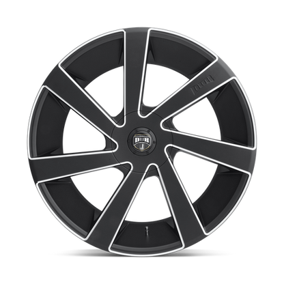 Set of 4: DUB S133 Directa Wheel, 22x9.5 +15 Offset 5x115/5x120.65, Matte Black Milled - S133229506+15