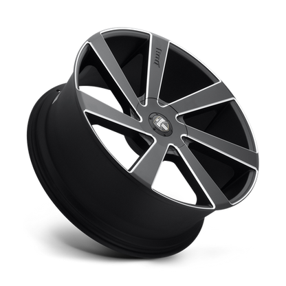 Set of 4: DUB S133 Directa Wheel, 22x9.5 +15 Offset 5x115/5x120.65, Matte Black Milled - S133229506+15