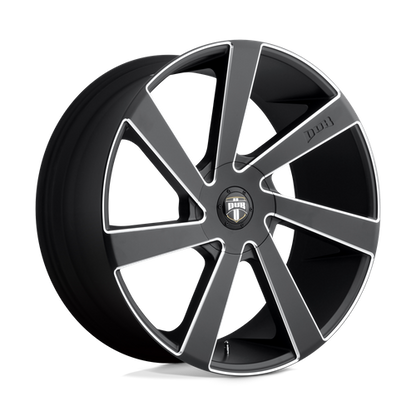Set of 4: DUB S133 Directa Wheel, 22x9.5 +15 Offset 5x115/5x120.65, Matte Black Milled - S133229506+15
