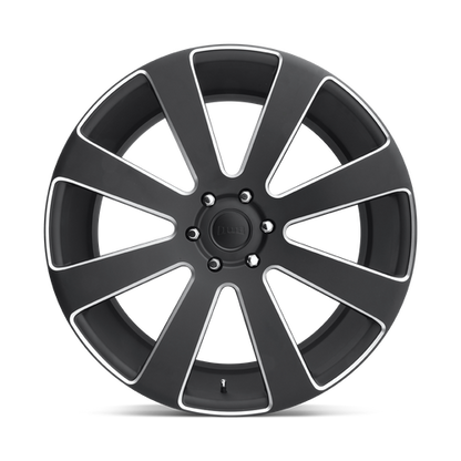 DUB S187 8 Ball Wheel, 22x9.5 +20 Offset 6x139.7, Matte Black Milled - S187229577+20