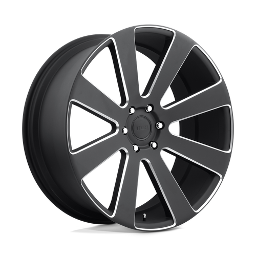 DUB S187 8 Ball Wheel, 22x9.5 +20 Offset 6x139.7, Matte Black Milled - S187229577+20